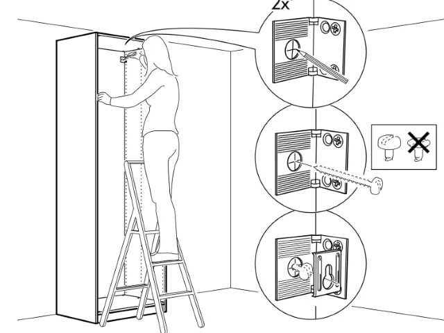 Как вешается шкаф. Крепления на шкафа ikea. Икеа сборка шкафа ПАКС крепление к стене. Крепеж шкафа к стене икеа. Крепление навесных шкафов ikea.