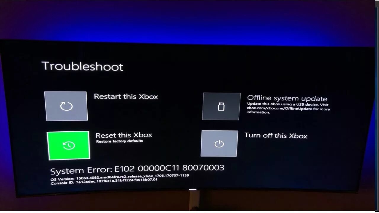 Xbox series ошибка. Ошибка Xbox one. Ошибка Error Xbox. Xbox one e102 00000c01 8007045d. Troubleshoot Xbox что это.