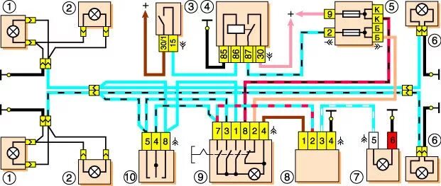 Схема аварийной сигнализации Нива 2121. Схема поворотников Нива 2121. Схема поворотников ВАЗ 2121. Схема реле поворотов Нива 21213. Распиновка поворотников