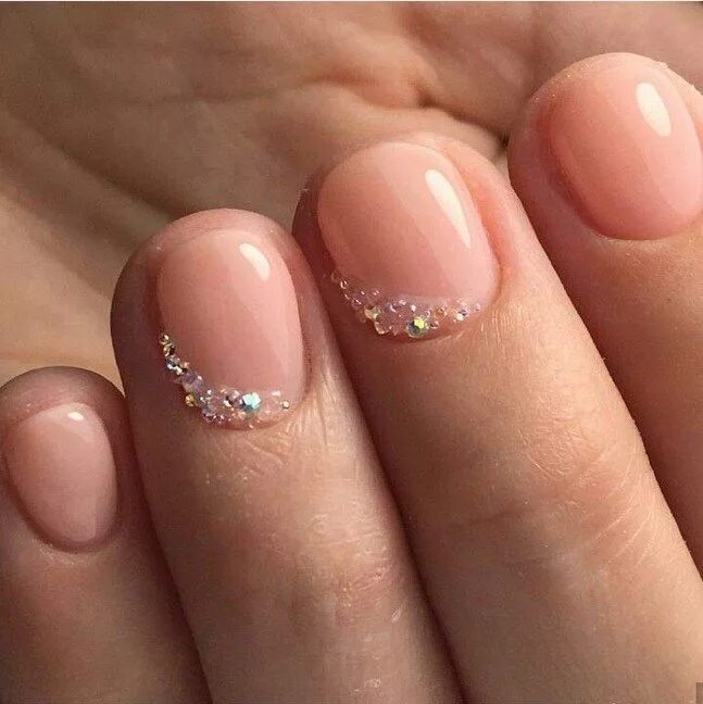 My september nails - salvabrani Pink wedding nails, Neutral nail art designs, Ne
