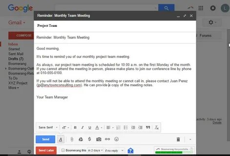 Gmail messages