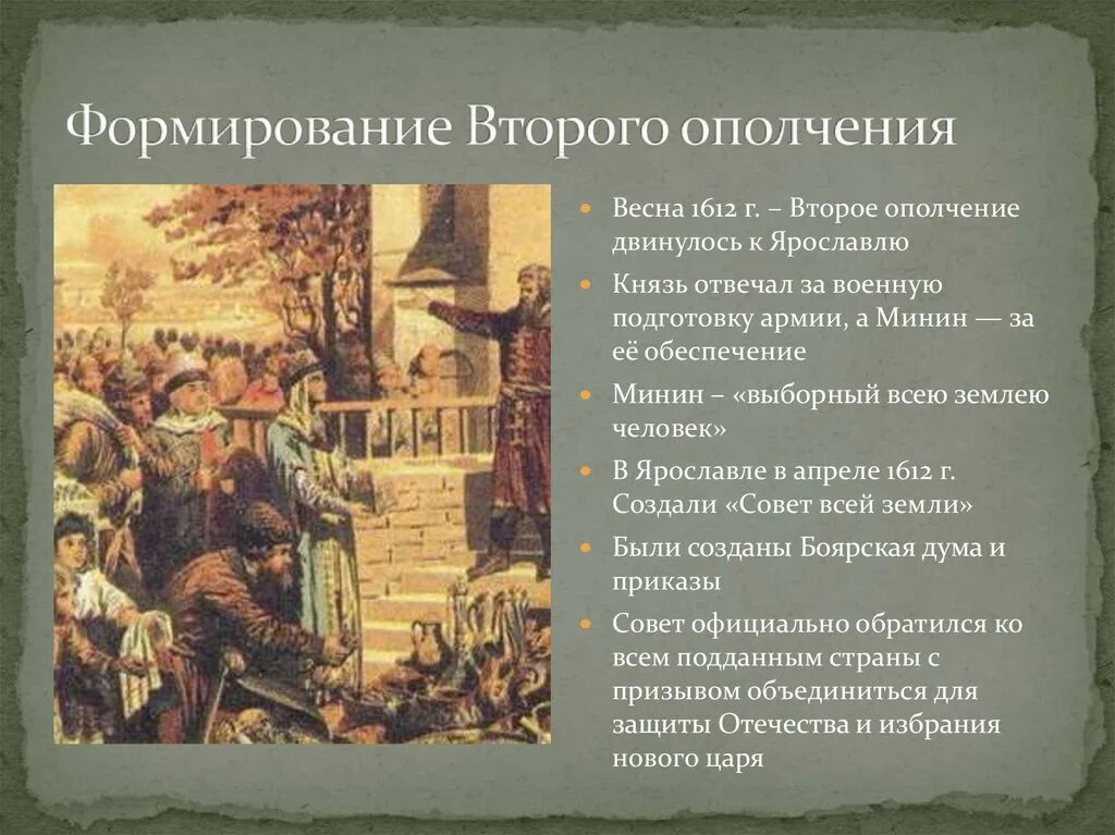 Формирование первого ополчения участники. Участники народного ополчения 1611-1612. Руководители второго народного ополчения в 1612. Второе земское ополчение 1612 г Минин и Пожарский. Первое народное ополчение 2 народное ополчение.