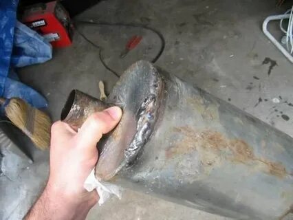 Можно заделать глушитель холодной сваркой