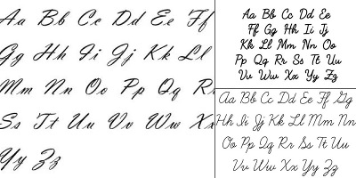 прописные английские буквы