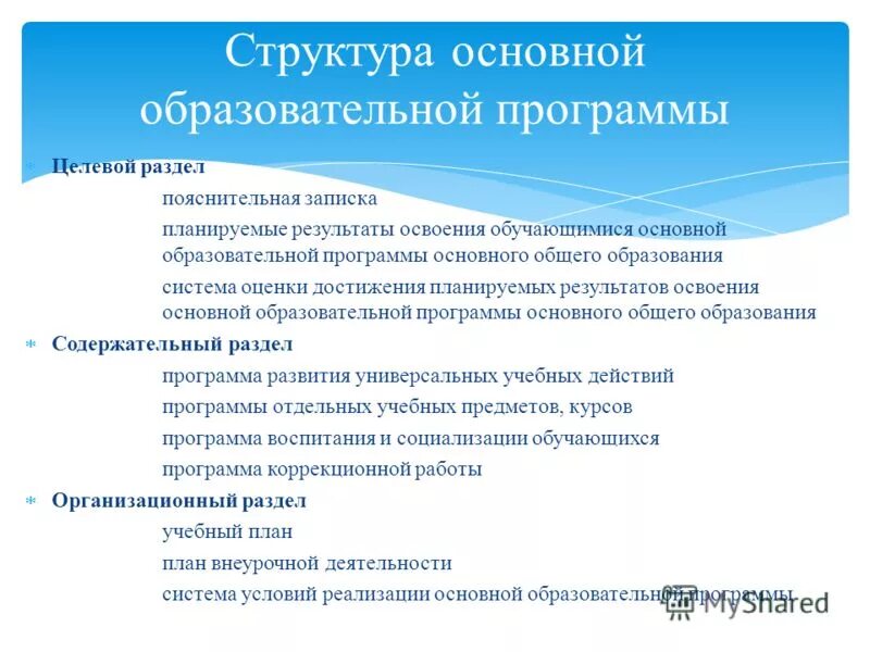 Программа оценки качества образования. Требования к результатам освоения программ основного общего. Показатели качества программы. Качество реализации основной образовательной программы. Критерии качества образовательной программы.