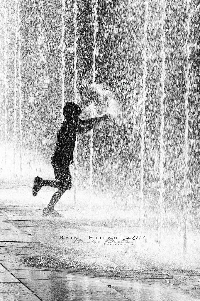 Pour with rain