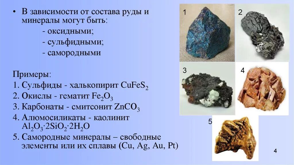 Какие бывают металлы 4 класс. Рудные металлические полезные ископаемые. Классификация руд. Классификация рудных минералов. Разновидности железной руды.