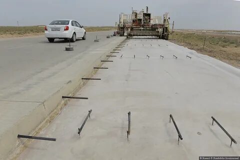 Строительство бетонной дороги