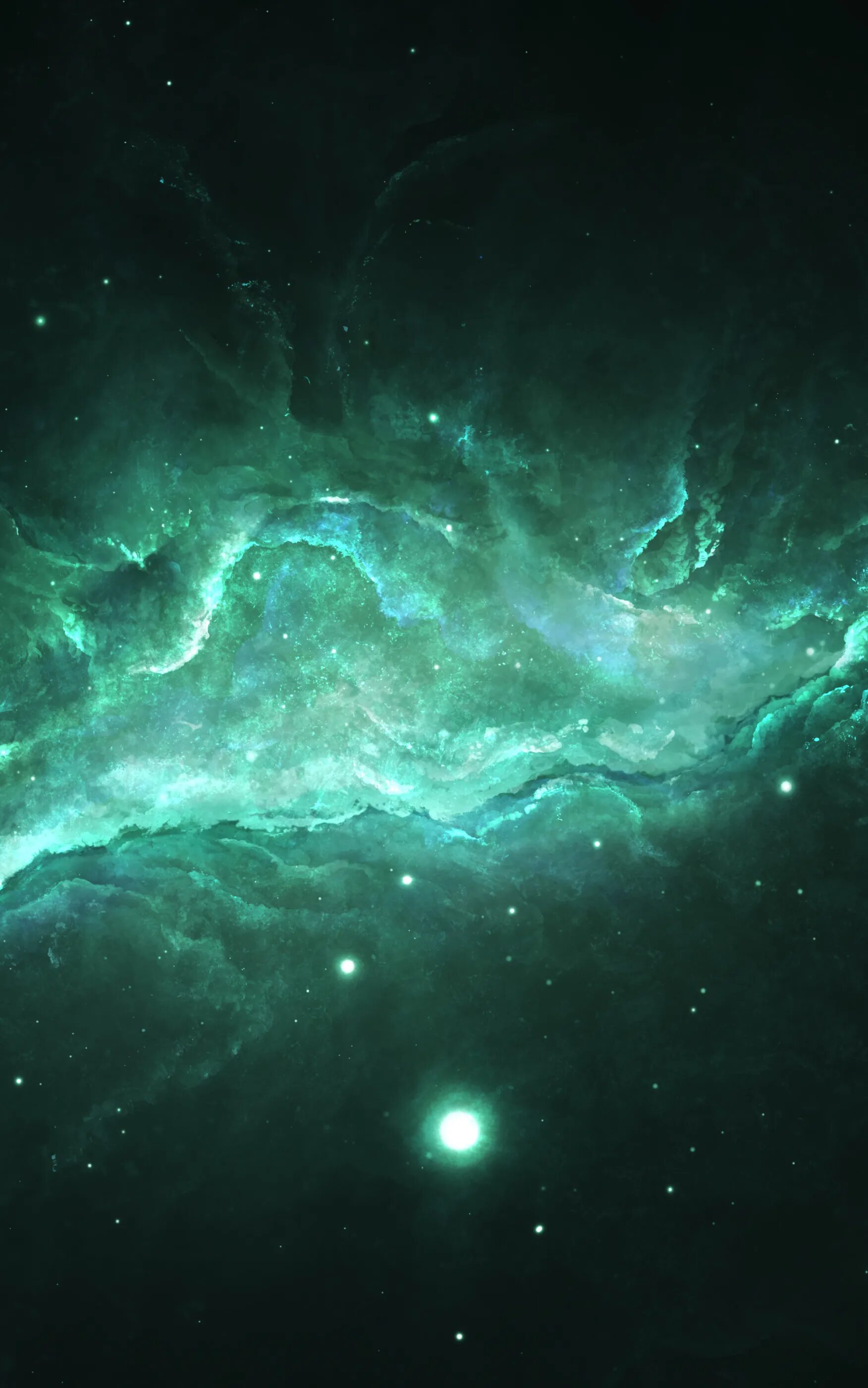 Глубины космоса. Зеленый космос. З̶е̶л̶е̶н̶ы̶й̶ к̶о̶с̶м̶а̶с̶. Изображение 2000 2000 пикселей