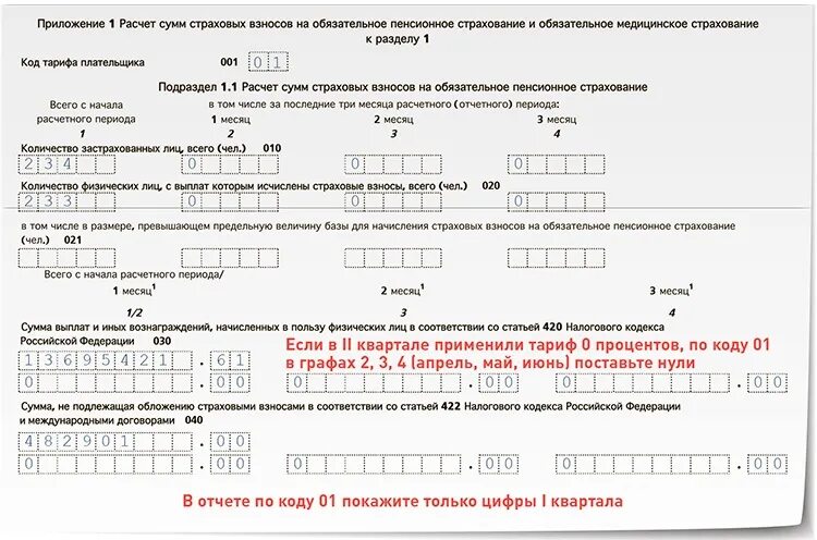 РСВ за 2 квартал 2023. РСВ подраздел 1.1. Tac-1 отчет 2023 образец. Сдача расчета по страховым взносам заполнение.