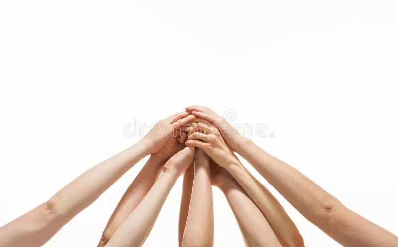 Hands holding together
