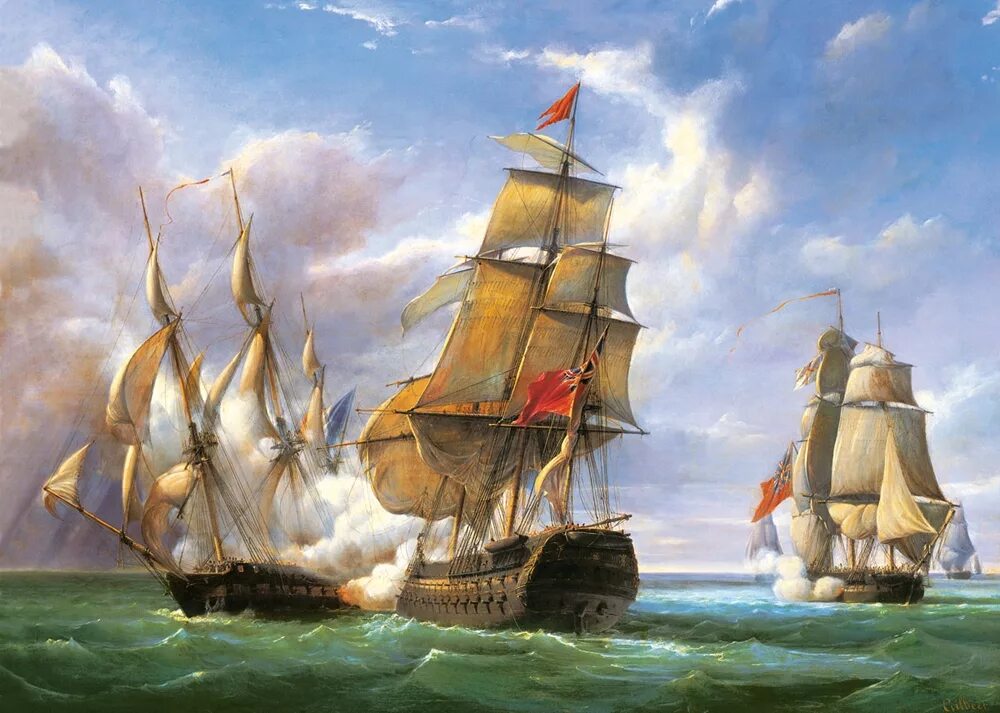 Картины морских боев
