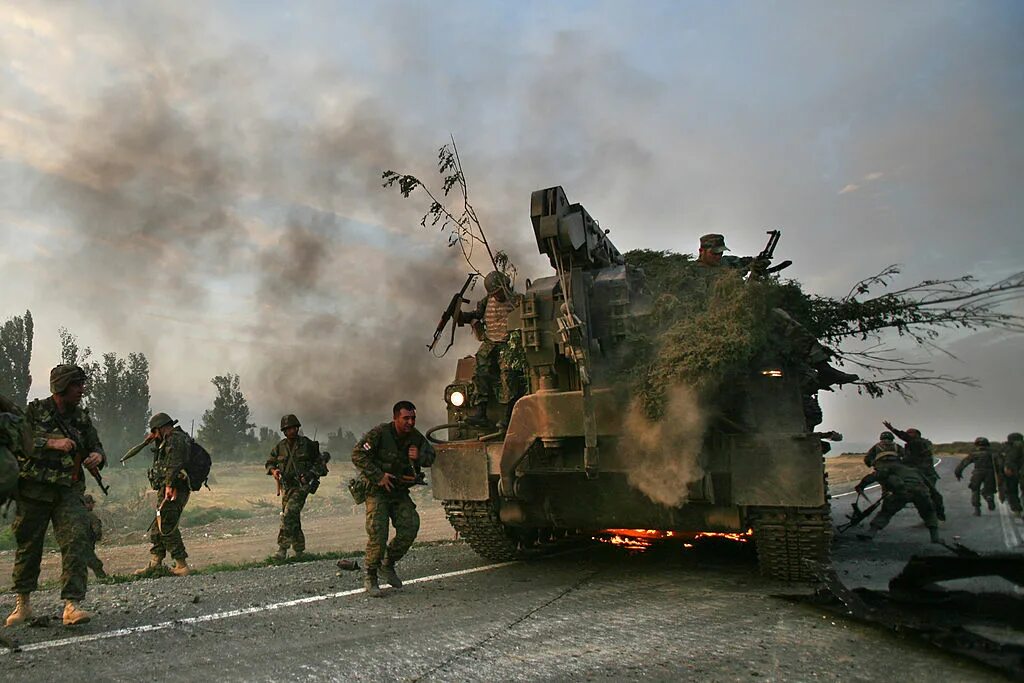 Конфликт в закавказье. Август 2008 разрушенный Цхинвал.