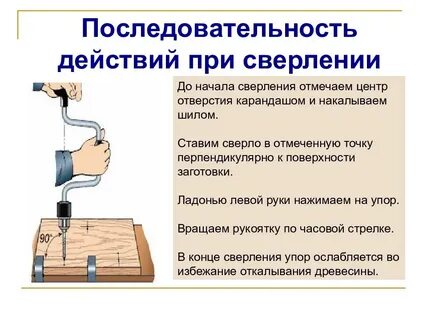 Правила работы при долблении древесины