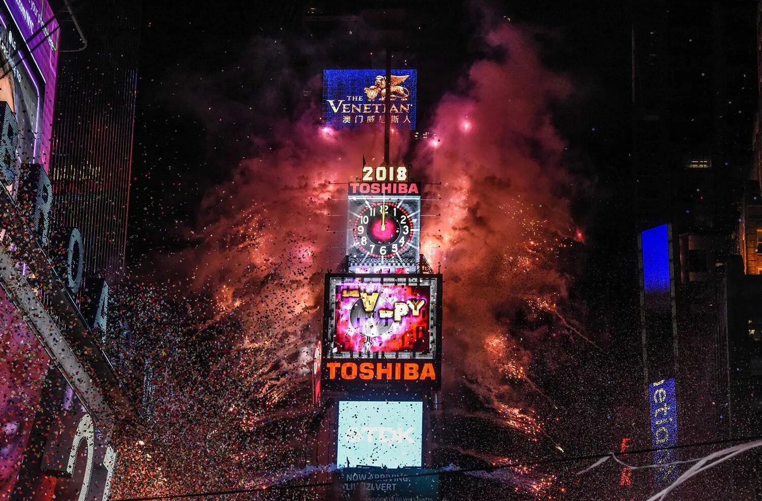 Time square new year