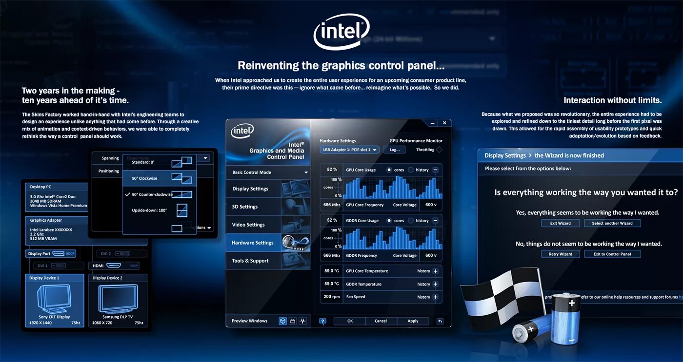 Панель управления Intel Graphics. Интел Графикс контрол панель.