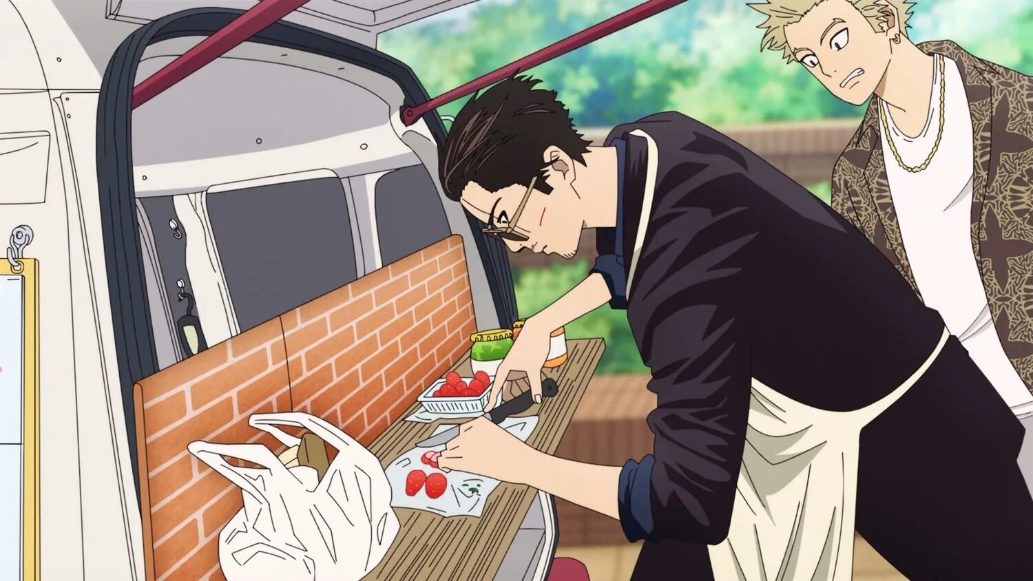 Путь домохозяина тацу. Путь домохозяина 1. The way of the househusband аниме. Путь домохозяина сериал 2020. Якудза домохозяин аниме.