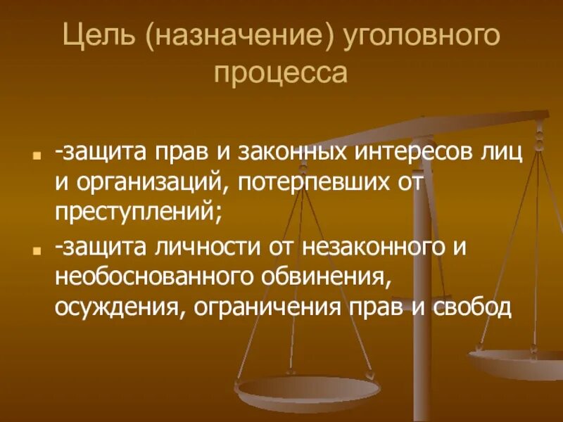 Уголовно процессуальные элементы. Цели и задачи уголовного процесса. Цель уголовного процесса понятие.