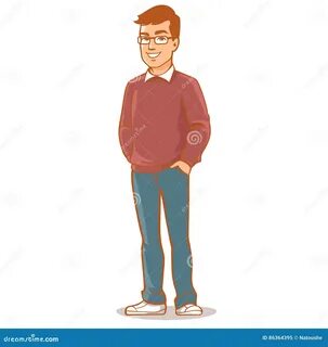 He is standing