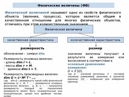 Физическая величина это количественная характеристика свойств