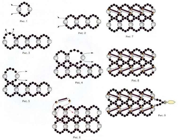 Схема бусинок. Цепочка Сандры Халпенни схема. Браслет из стекляруса и бисера схемы плетения. Как сплести кольцо из бисера схема для начинающих. Схемы плетения колечек из бисера.