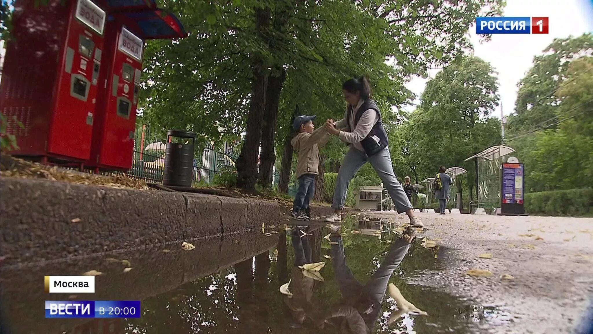 Дождь ливший без перерыва два дня прекратился.