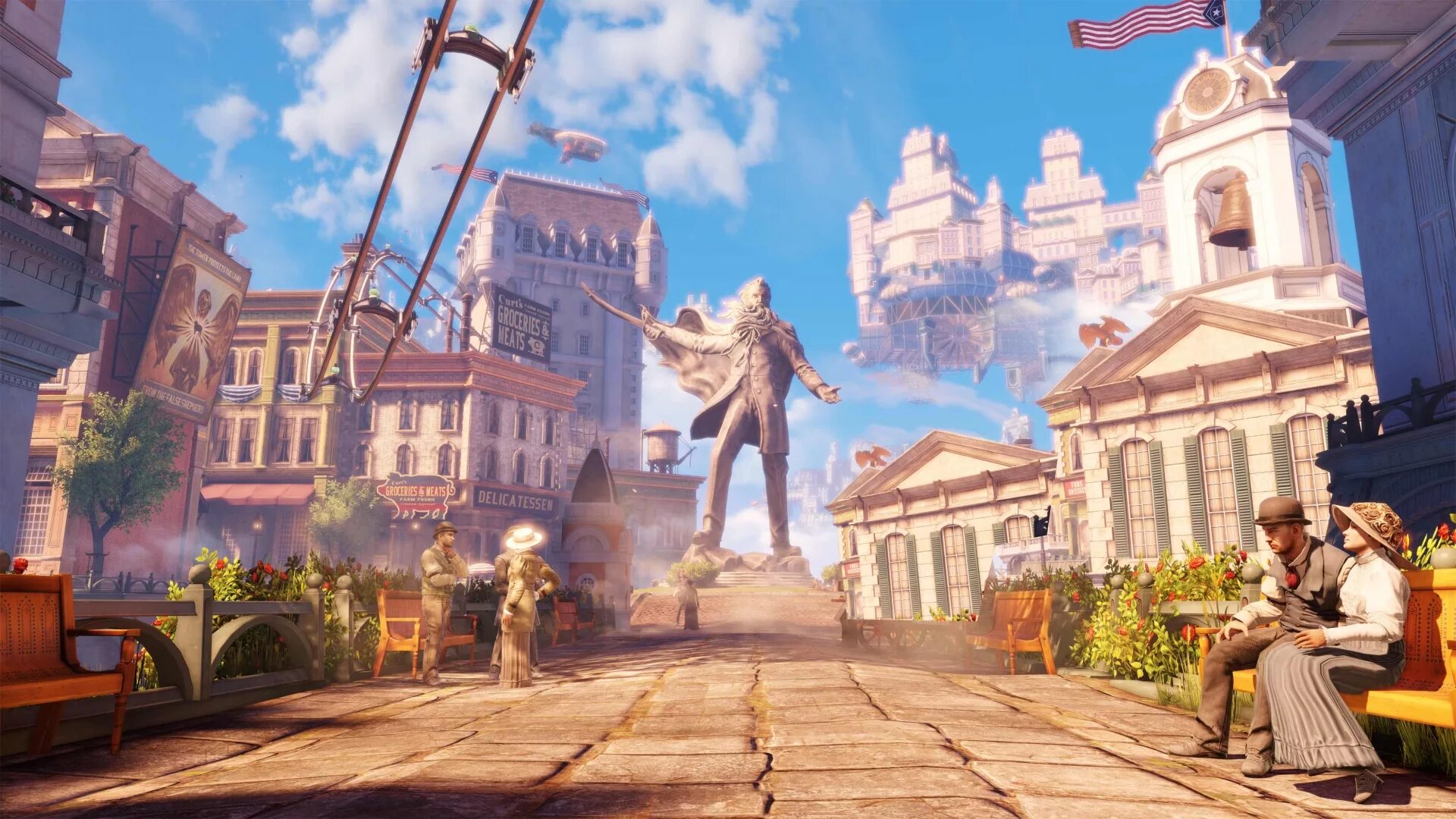 Bioshock Infinite. Биошок Инфинити Колумбия. Игра Bioshock Infinite. Bioshock Infinite Колумбия