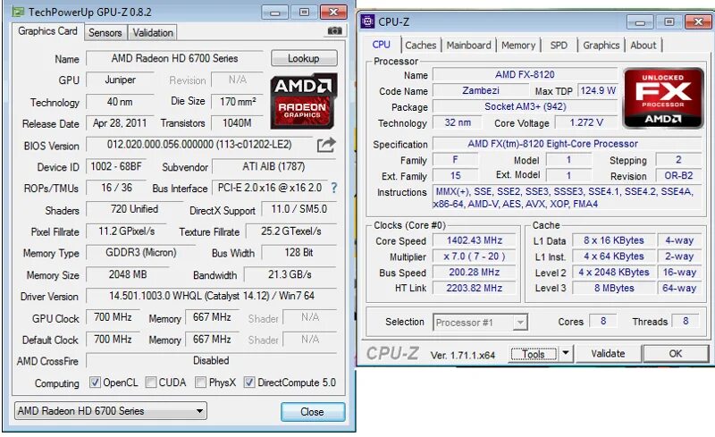 Amd 8120 eight core processor. Amd fx 8120 cpu z. radeon hd 6750 gpu-z. fx 8120 gpu z. fx 8120 cpuid.