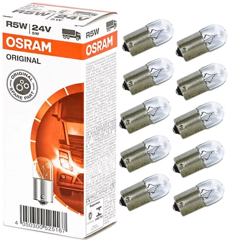 Лампа 24 v 21 w стоп-сигнал, повторитель, габарит ba15s (мaяк). Osram r5w 12v. Автолампа r5w габарит 24v. А лампа osram r5w original 12v-5w. Автолампа 5w цокольная.