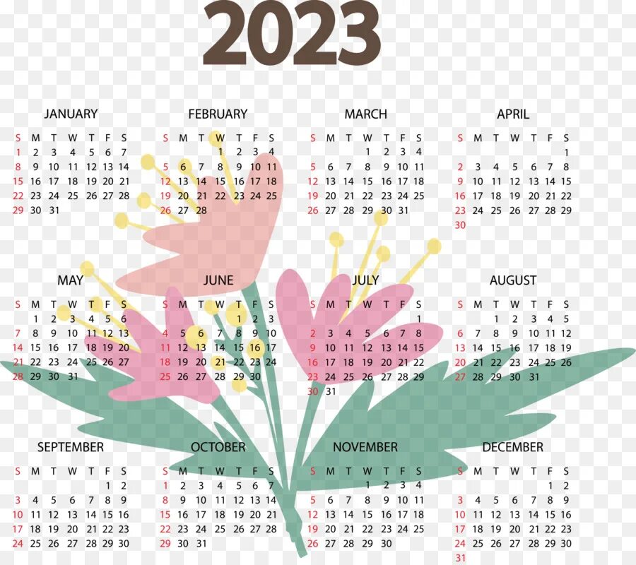Free Printable 2021 Floral Calendar - Paper Trail Design Calendar printables, Fr