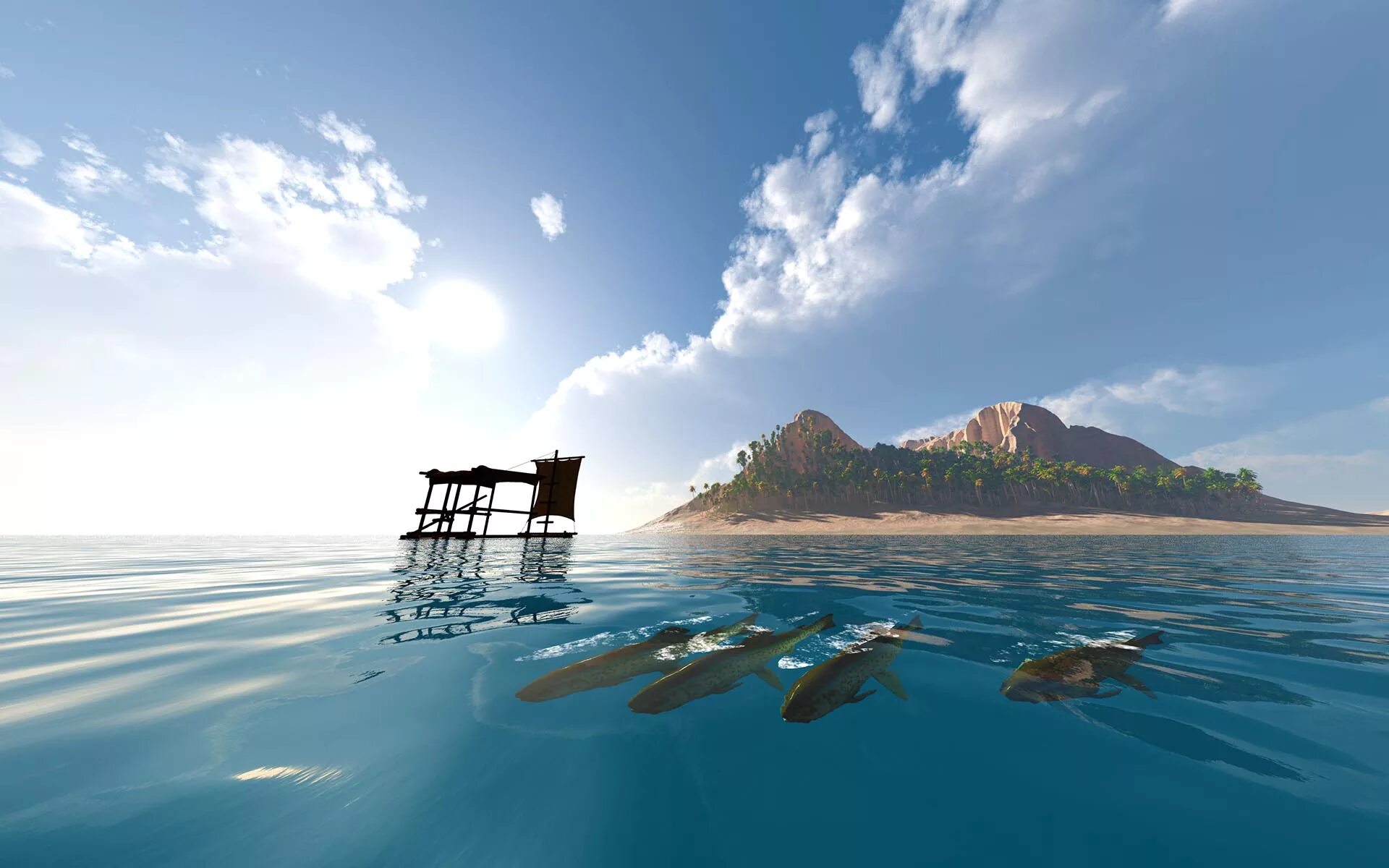 Raft пейзаж. Raft красивые пейзажи. Raft красивый фон. Raft обои на рабочий стол. Island вода