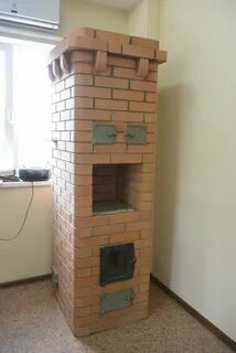 Маленькая печь из кирпича