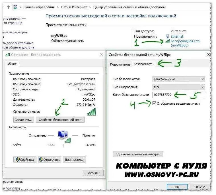 Как определить пароль вай фай. Пароль от wifi windows 10. как узнать пароль wi-fi. пароль от вайфая на компьютере.