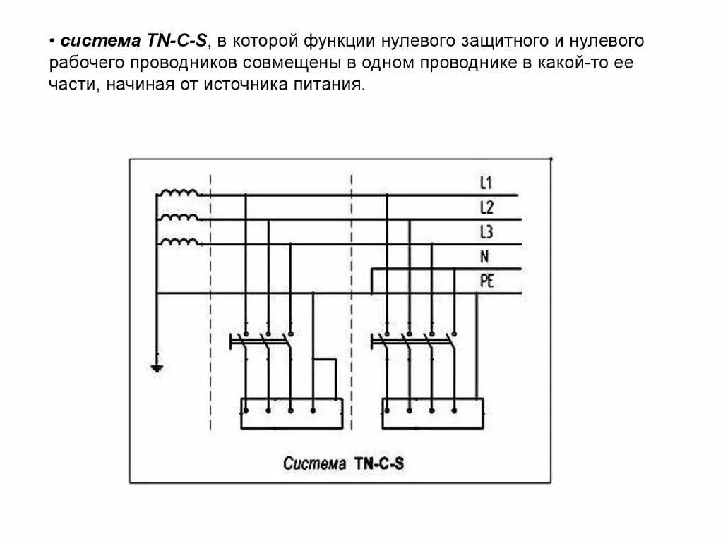 TN-C-S система заземления. Нулевой защитный и нулевой рабочий проводники. SPC3.1 150 TN-C-S испытания высоковольтного напряжения. Нулевая рабочая и нулевая защитная.