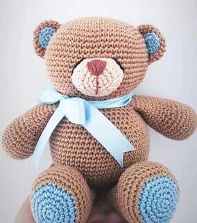 Мишка амигуруми