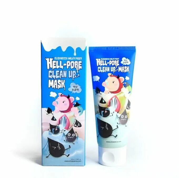 Elizavecca маска-пленка для очищения пор Hell-Pore clean up. Elizavecca Milky Piggy Hell-Pore clean up Mask очищающая маска для лица 100мл. Elizavecca маска-пленка для лица очищающая сужение пор Hell Pore clean up Mask, 100 мл. Корейская угольная маска для лица. Milky piggy hell pore clean up