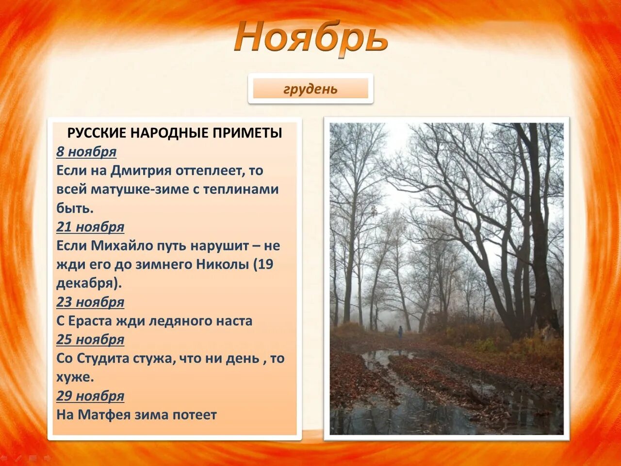 Календарь природы осень. Приметы ноября. Осенние месяцы приметы. Народные приметы осени. Слова про месяц