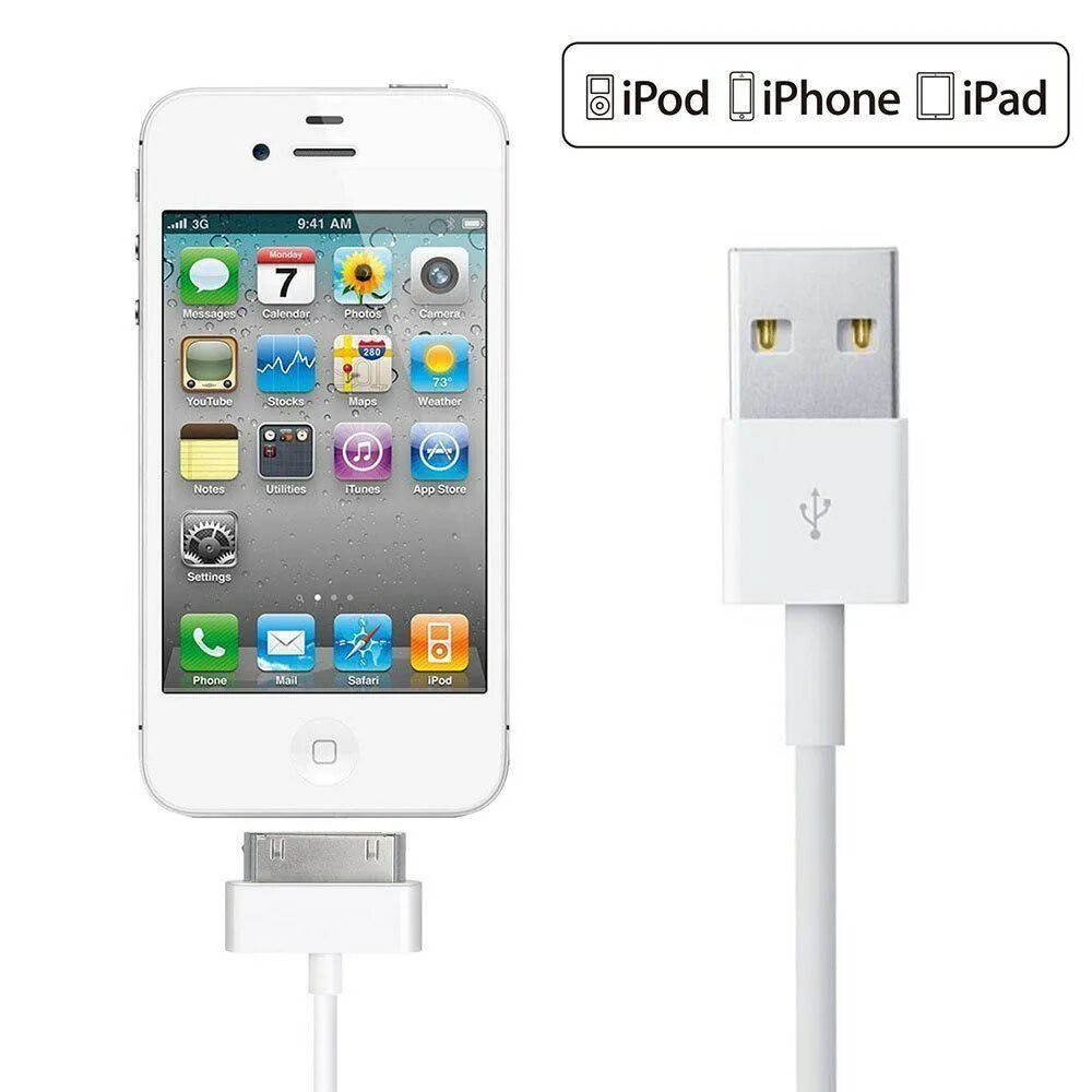 Провод зарядки для айфона 4s. USB кабель iphone 4, 4s, IPAD. Кабель USB для iphone 4/ iphone 4s/ IPAD/ 2/ 3. Зарядка на айфон 4s.