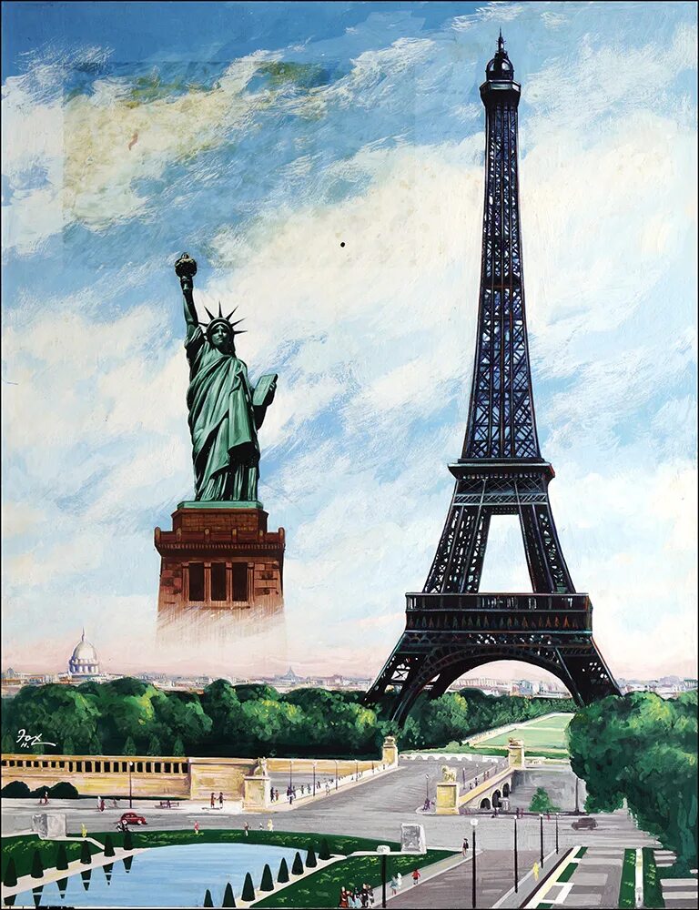Gustave eiffel also built the statue