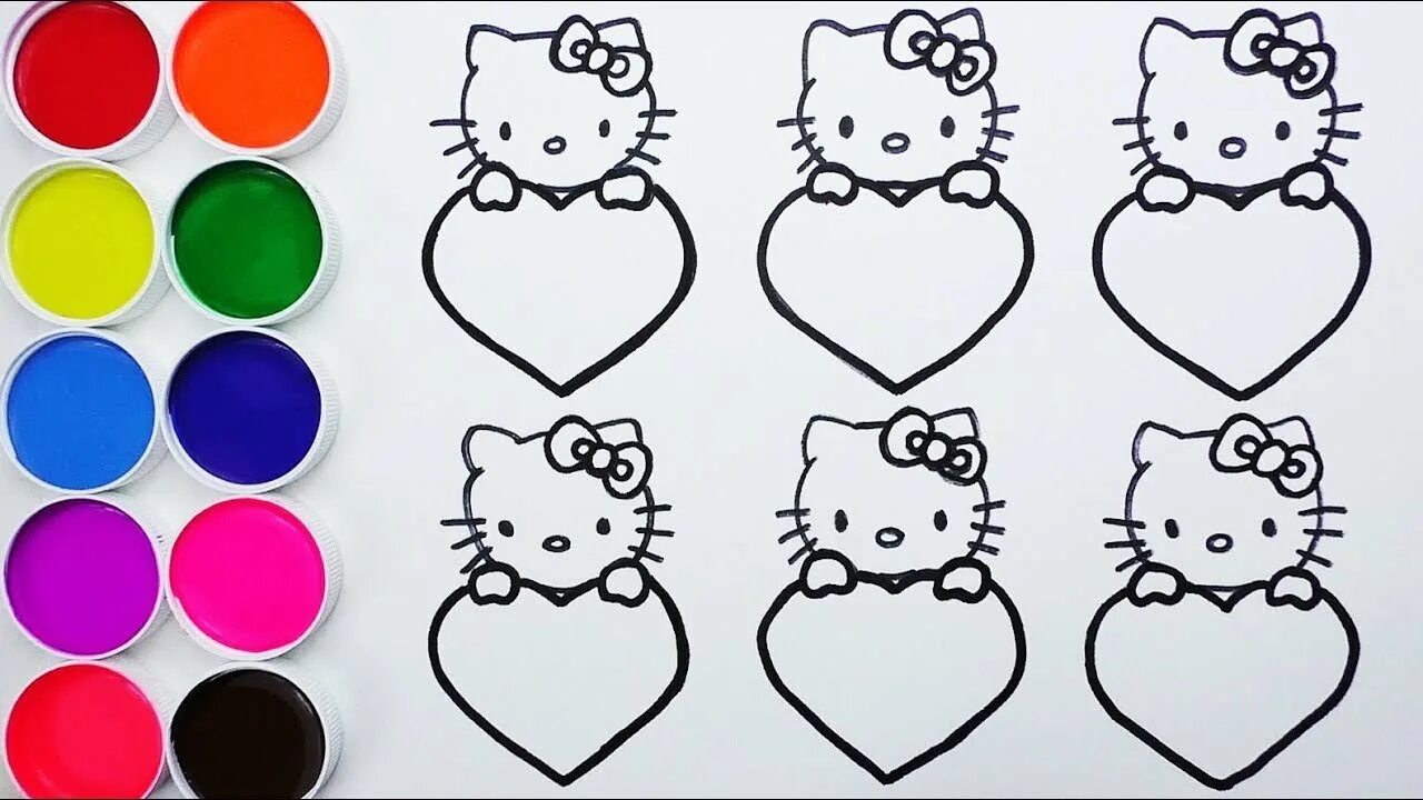 Как рисуется hello kitty