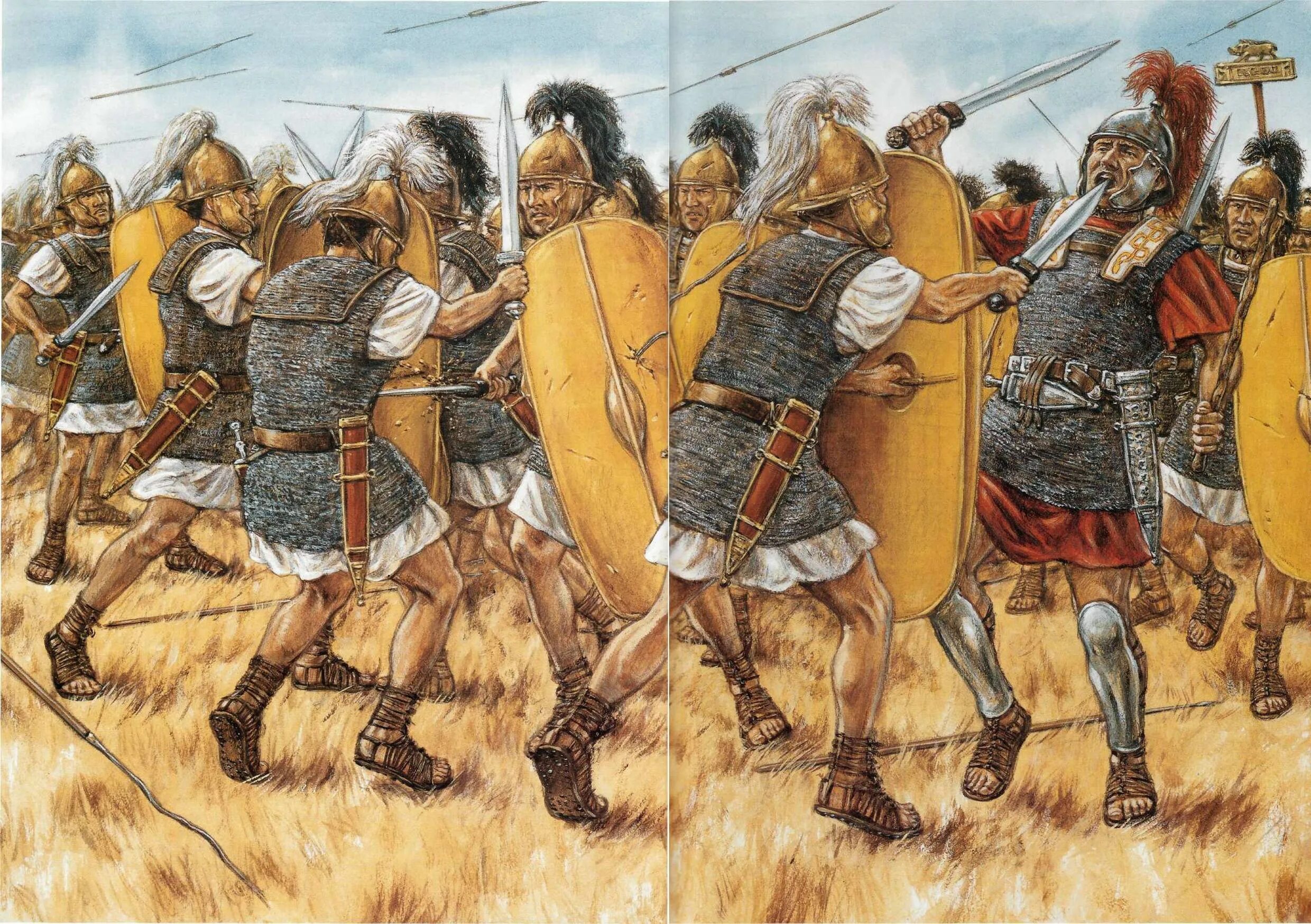 44 год до н э. Битва при Фарсале 48 г до н.э. Сражение Цезаря и Помпея.