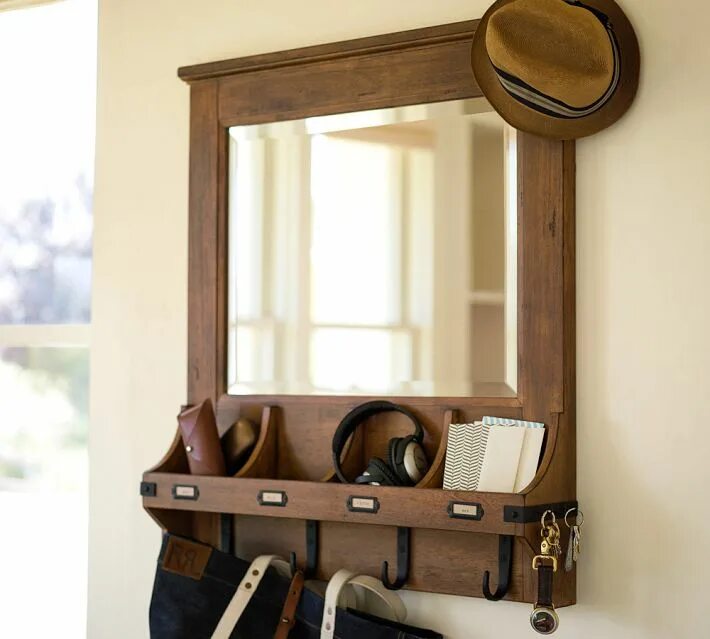 DIY Industrial Shelf Wall decor living room, Hallway wall decor, Entryway decor 