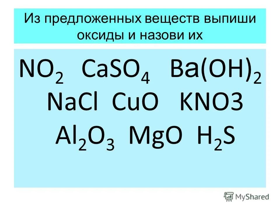 Класс неорганических соединений nacl