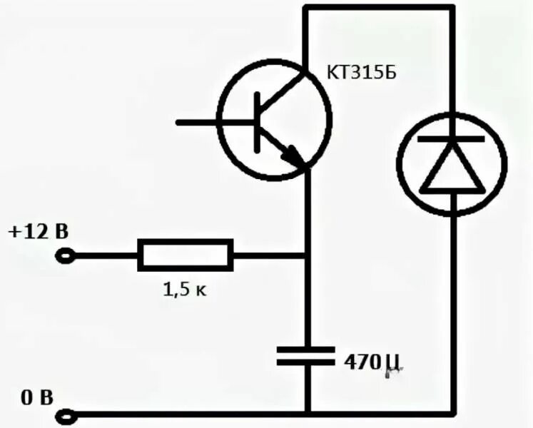 Как сделать светодиод. Мигание светодиода на транзисторе схема. Схема мигающих диодов на транзисторах. Мигающий светодиод на транзисторе 12 вольт. Светодиодная мигалка схема на 12 вольт.