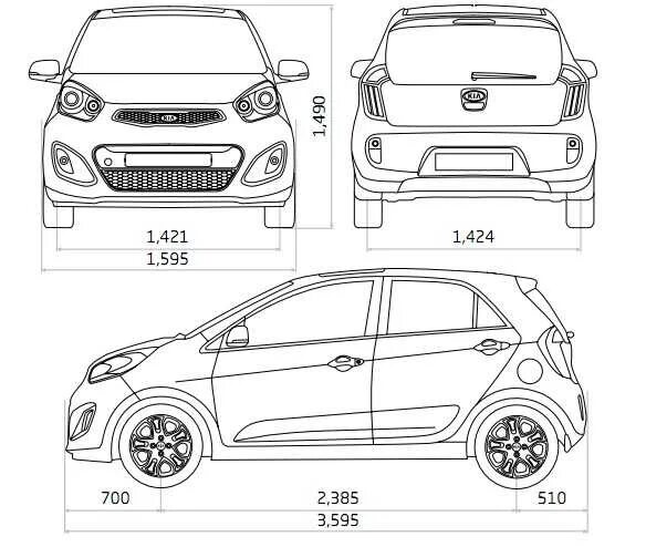 Kia picanto размеры. Киа Пиканто чертеж. Киа Пиканто 2005 чертеж. Модель чертеж Киа Пиканто. Kia Picanto 2012 габариты.