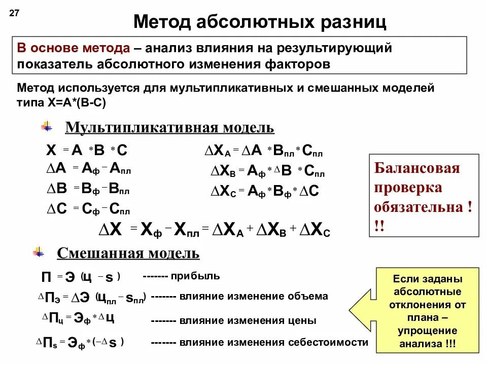 Прием абсолютных разниц. Метод абсолютных разниц факторного анализа. Факторный анализ способом абсолютных разниц. Смешанная модель факторного анализа метод абсолютных разниц. Влияние факторов методом абсолютных разниц.