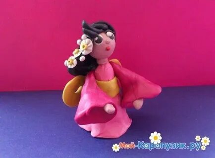 Лепка из пластилина куклы