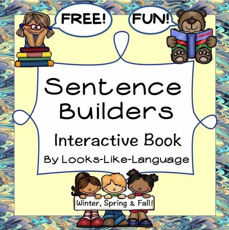 Sentence Builder. Sentence Builder карточки. To be interactive book. Blurb of the book.