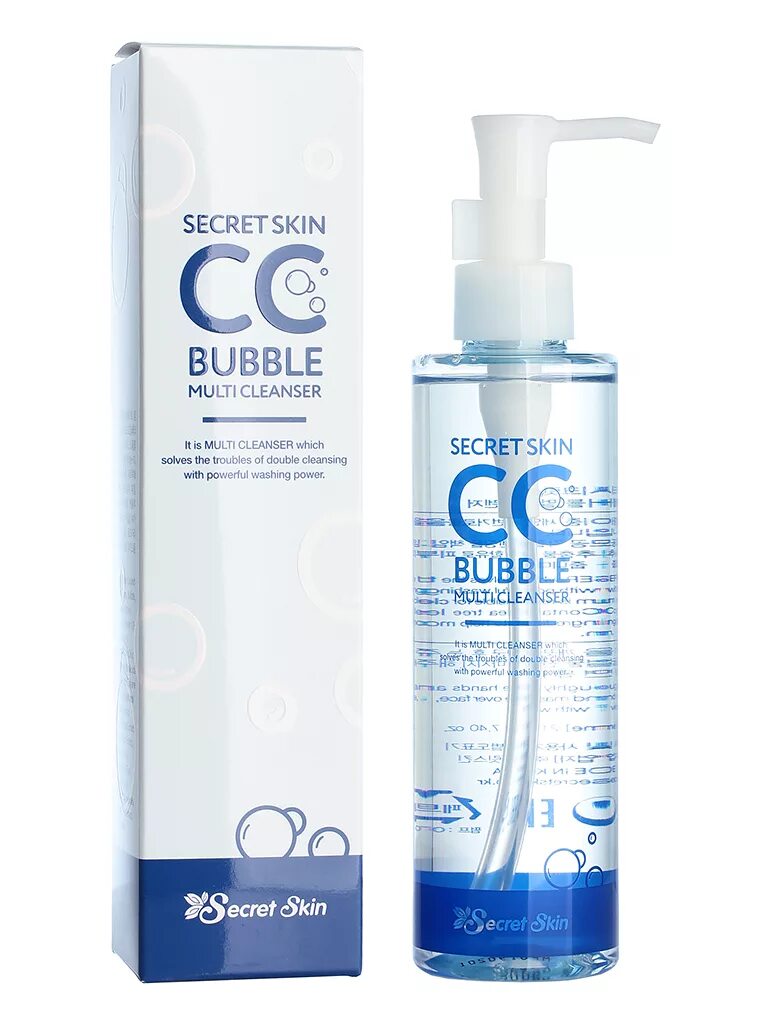 Secret Skin cc Bubble Multi Cleanser. Secret Skin средство для снятия макияжа, ВВ И СС кремов cc Bubble Multi Cleanser. Средство для снятия макияжа, ВВ И СС кремов cc Bubble Multi Cleanser, 210 гр. Гель для умывания Secret Skin cc Bubble.