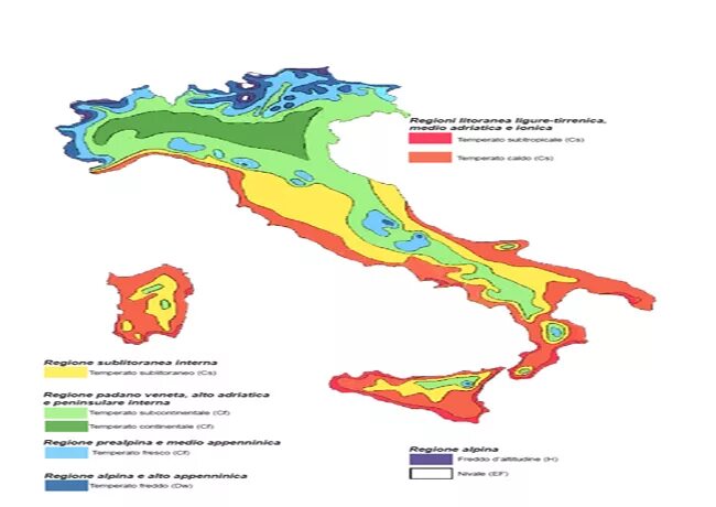 Природные зоны и их основные особенности италии. Климатическая карта Италии. Климатические зоны Италии. Природные зоны Италии карта. Природные зоны Италии Италии.
